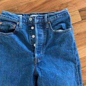 levi's ribcage straight leg jeans size 27